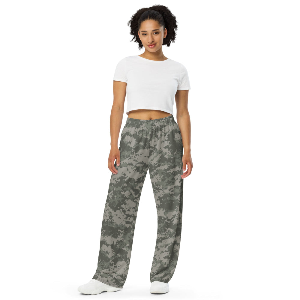 American Army Combat Uniform (ACU) CAMO unisex wide-leg pants - Unisex Wide-Leg Pants