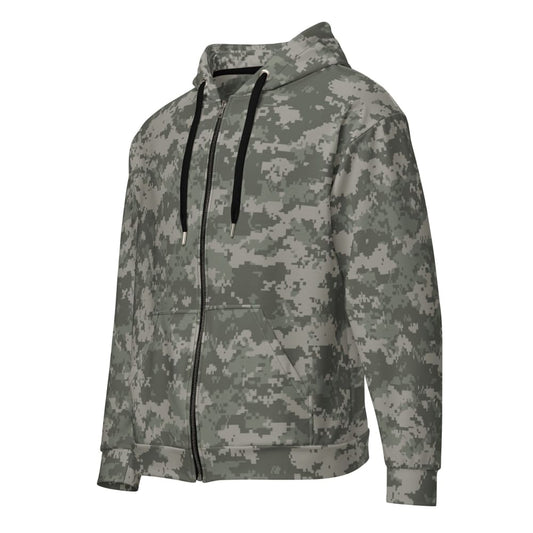 American Army Combat Uniform (ACU) CAMO Unisex zip hoodie - 2XS