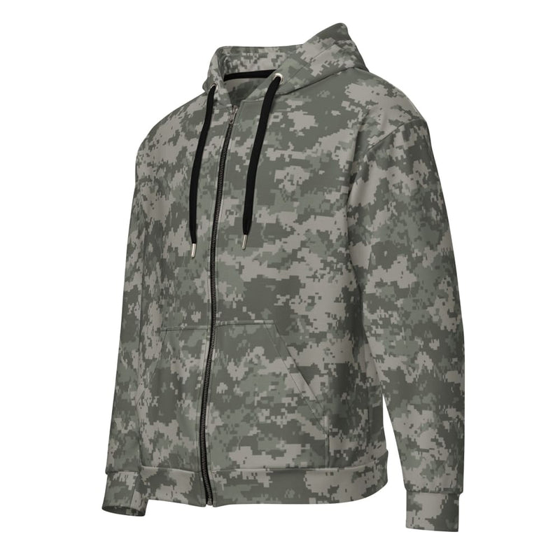 American Army Combat Uniform (ACU) CAMO Unisex zip hoodie - 2XS