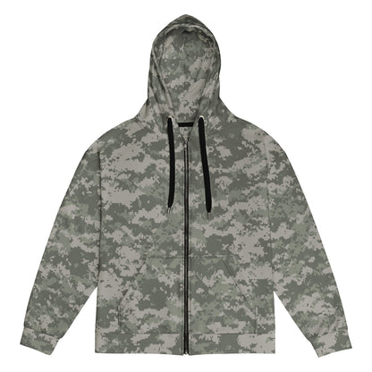 American Army Combat Uniform (ACU) CAMO Unisex zip hoodie - 2XS - Zip Hoodie