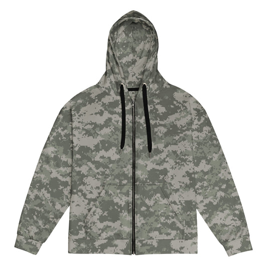 American Army Combat Uniform (ACU) CAMO Unisex zip hoodie - 2XS - Zip Hoodie