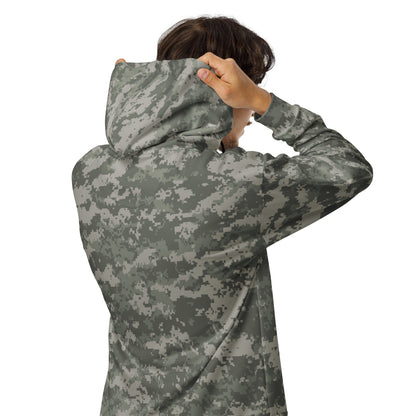 American Army Combat Uniform (ACU) CAMO Unisex zip hoodie - Zip Hoodie