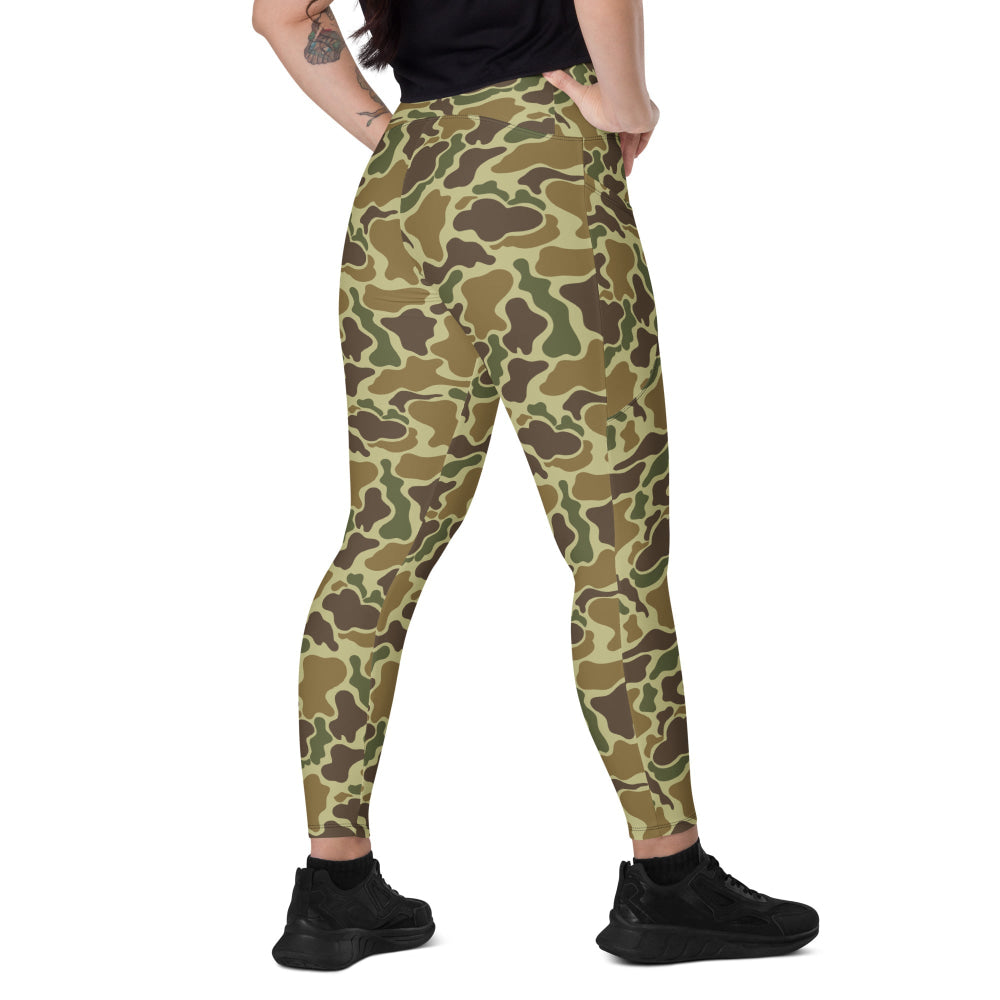 American Beo Gam Duck Hunter CIDG CAMO Leggings with pockets - 2XS - Womens With Pockets