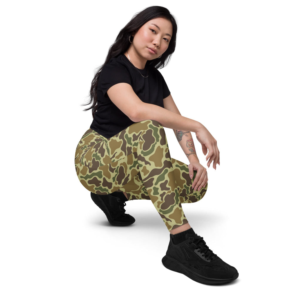 American Beo Gam Duck Hunter CIDG CAMO Leggings with pockets - Womens With Pockets