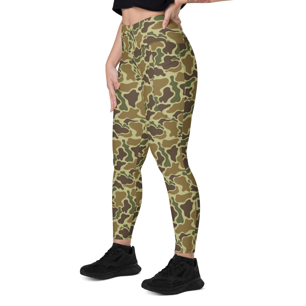 American Beo Gam Duck Hunter CIDG CAMO Leggings with pockets - Womens With Pockets