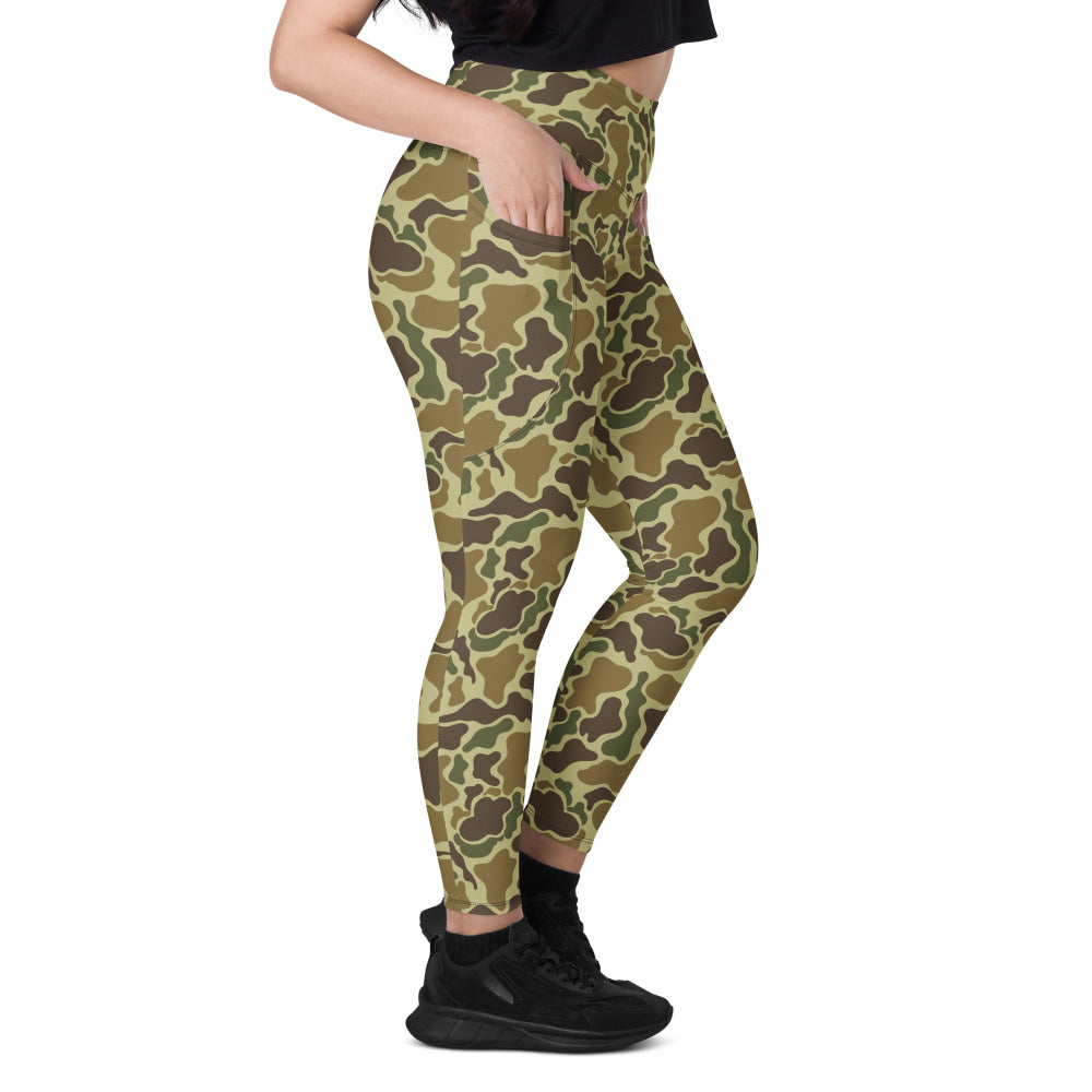 American Beo Gam Duck Hunter CIDG CAMO Leggings with pockets - Womens With Pockets