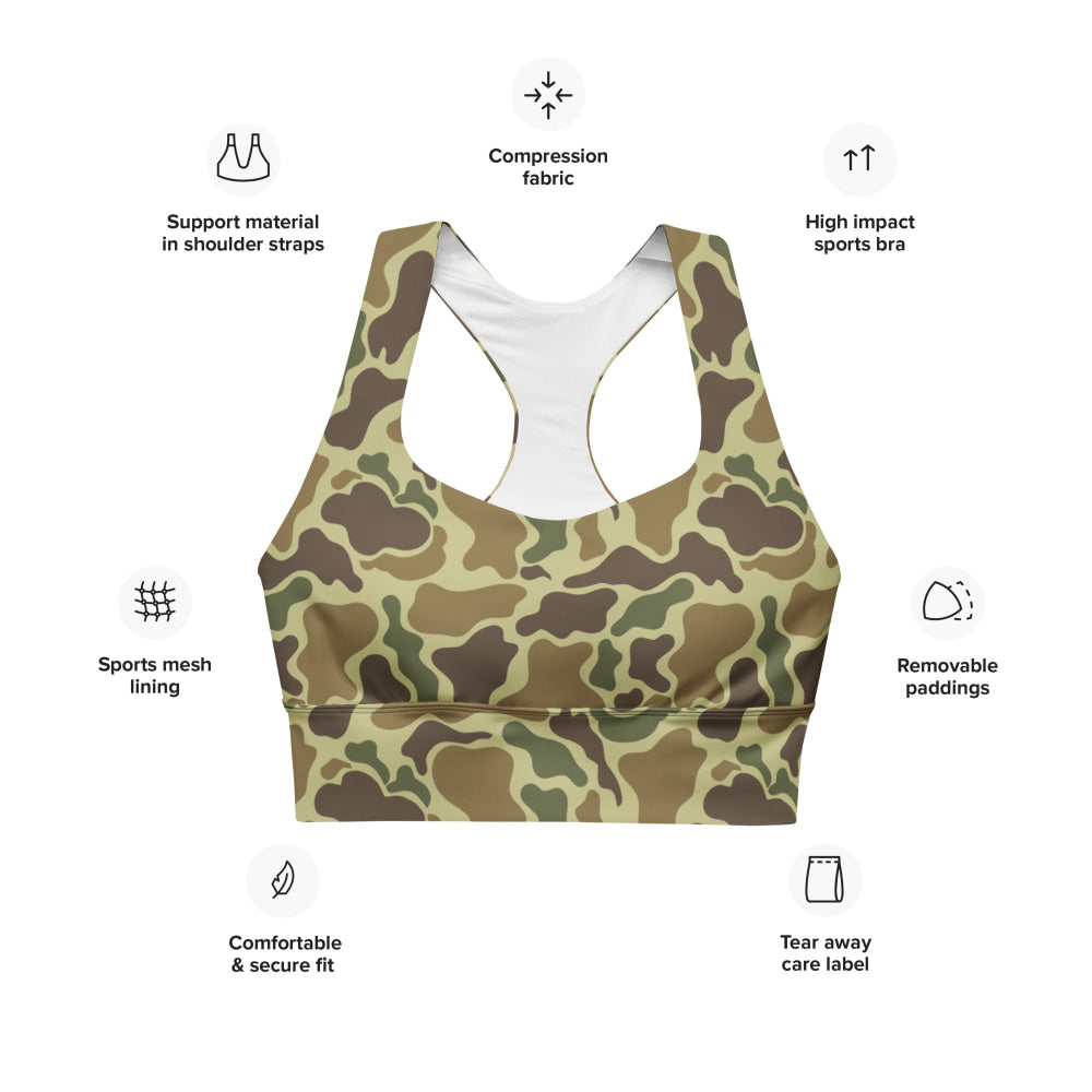 American Duck Hunter CAMO Longline sports bra - Womens Sports Bra