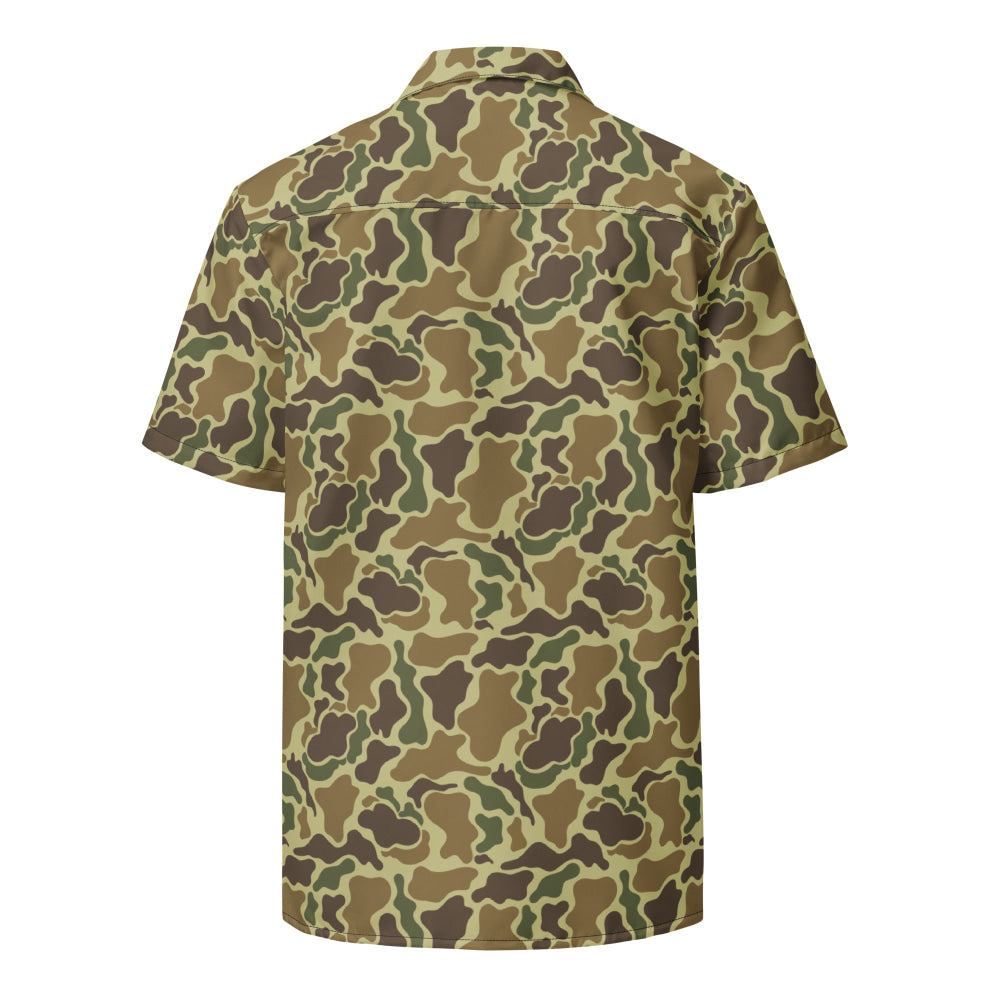 American Beo Gam Duck Hunter CIDG CAMO Unisex button shirt - Button Shirt