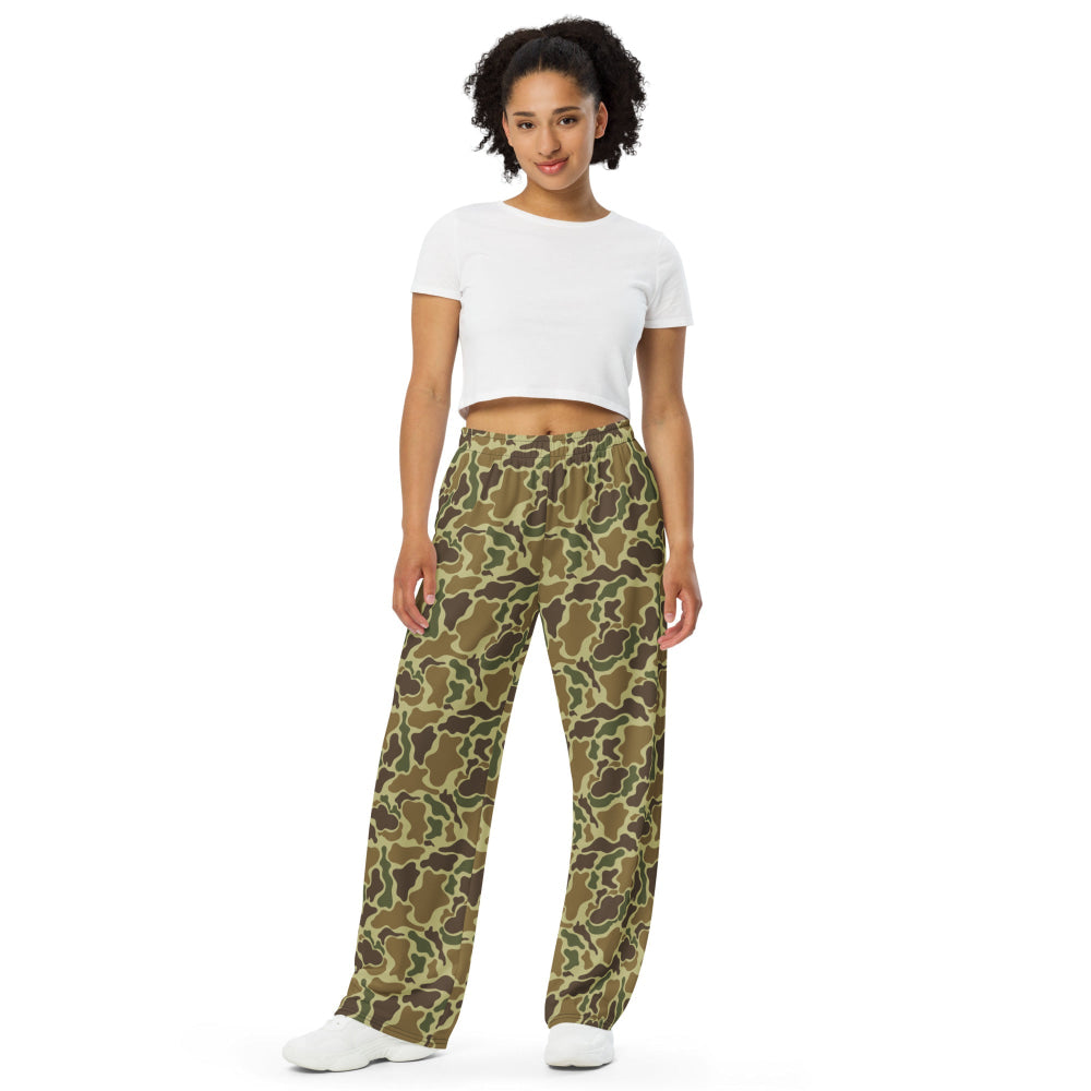 American Duck Hunter CAMO unisex wide-leg pants - Unisex Wide-Leg Pants