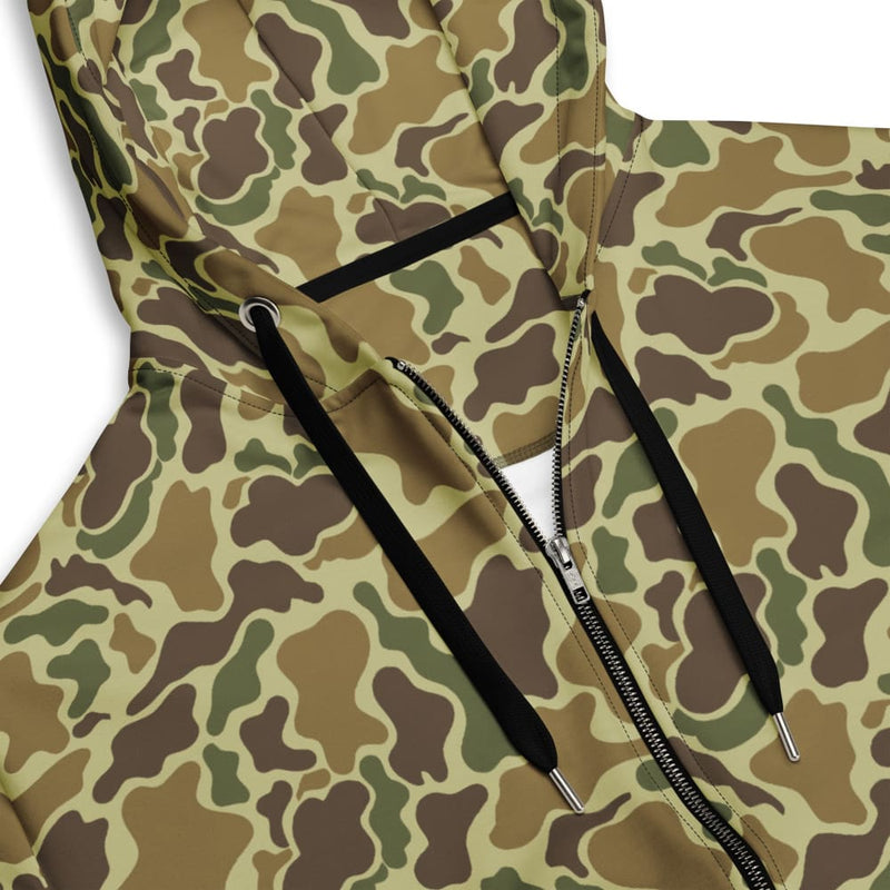 American Beo Gam Duck Hunter CIDG CAMO Unisex zip hoodie