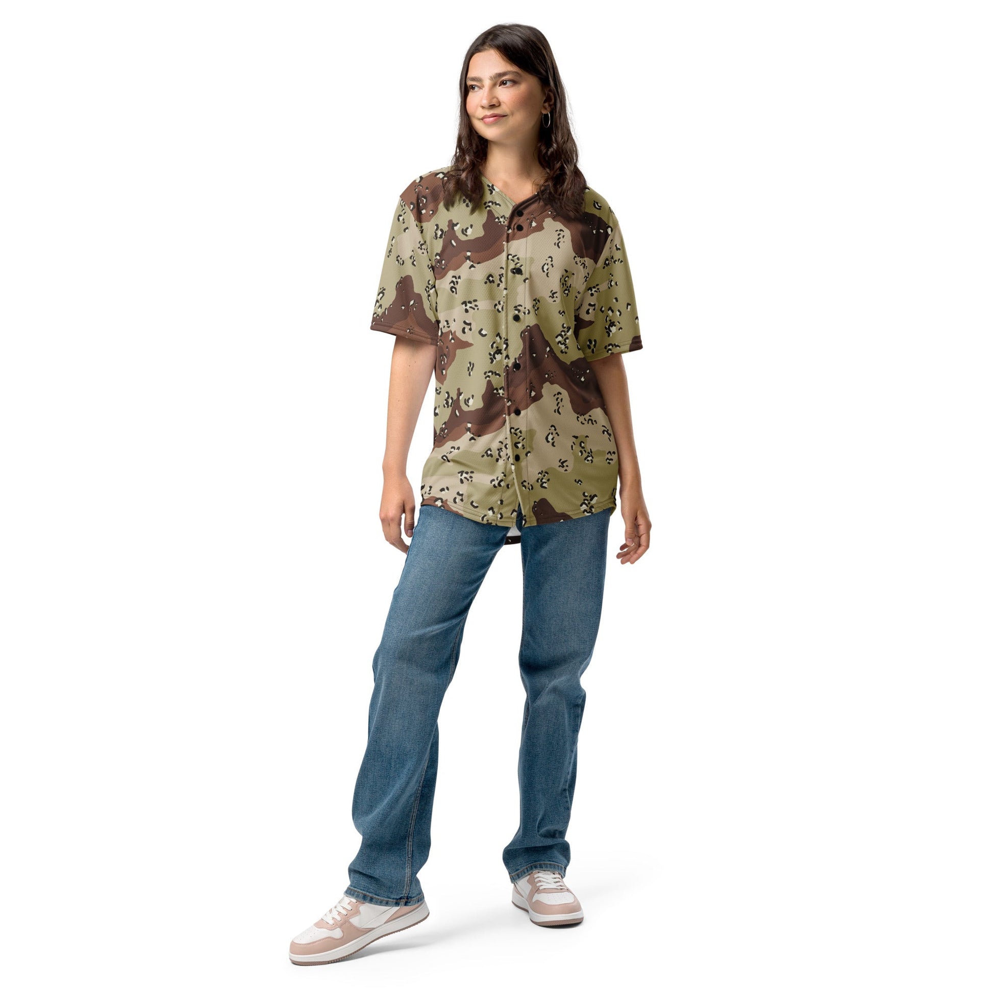 American Chocolate Chip Desert Battle Dress Uniform (DBDU) CAMO baseball jersey - Baseball Jerseys