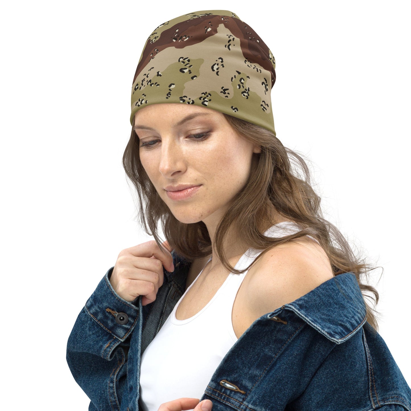 American Chocolate Chip Desert Battle Dress Uniform (DBDU) CAMO Beanie - Beanies