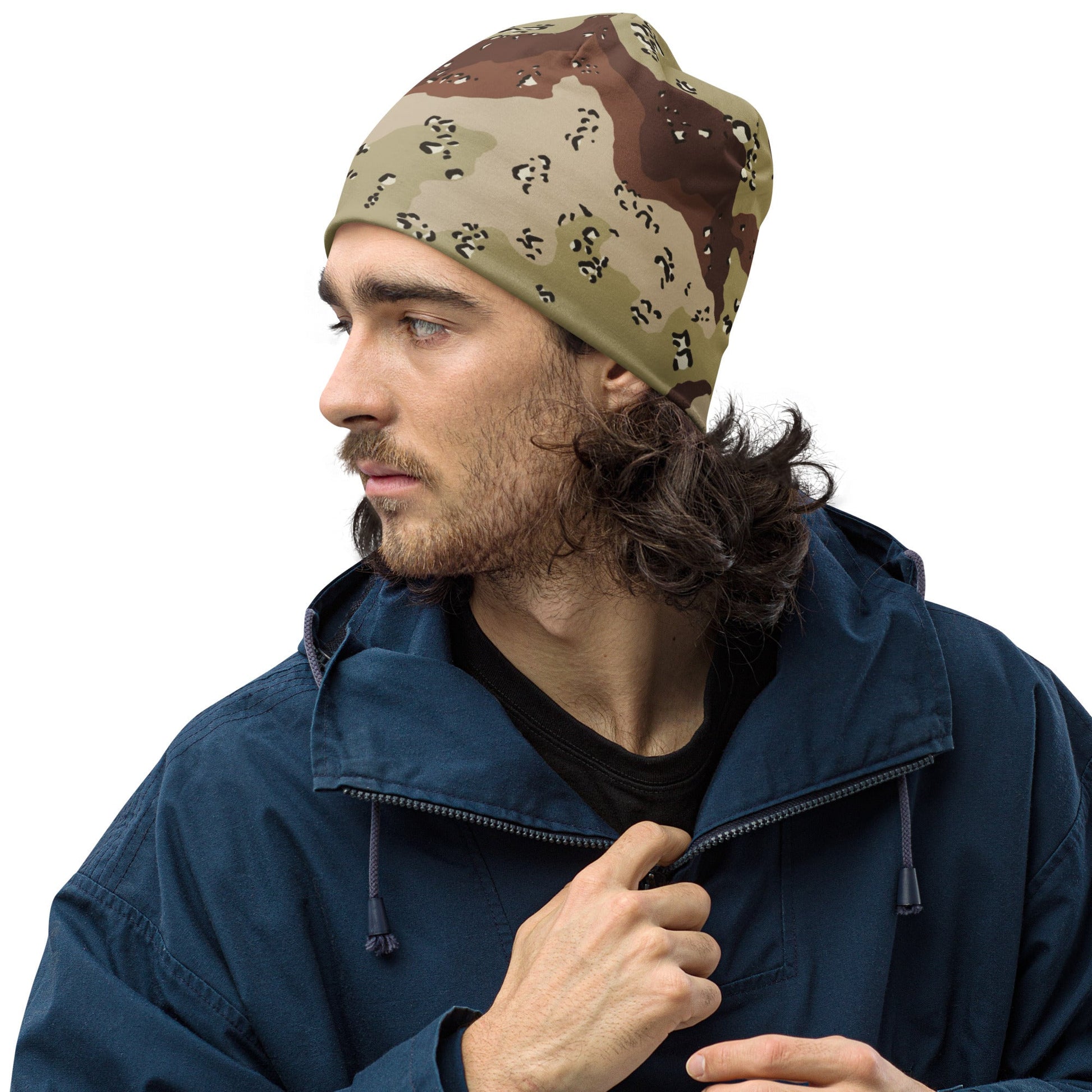 American Chocolate Chip Desert Battle Dress Uniform (DBDU) CAMO Beanie - S - Beanies