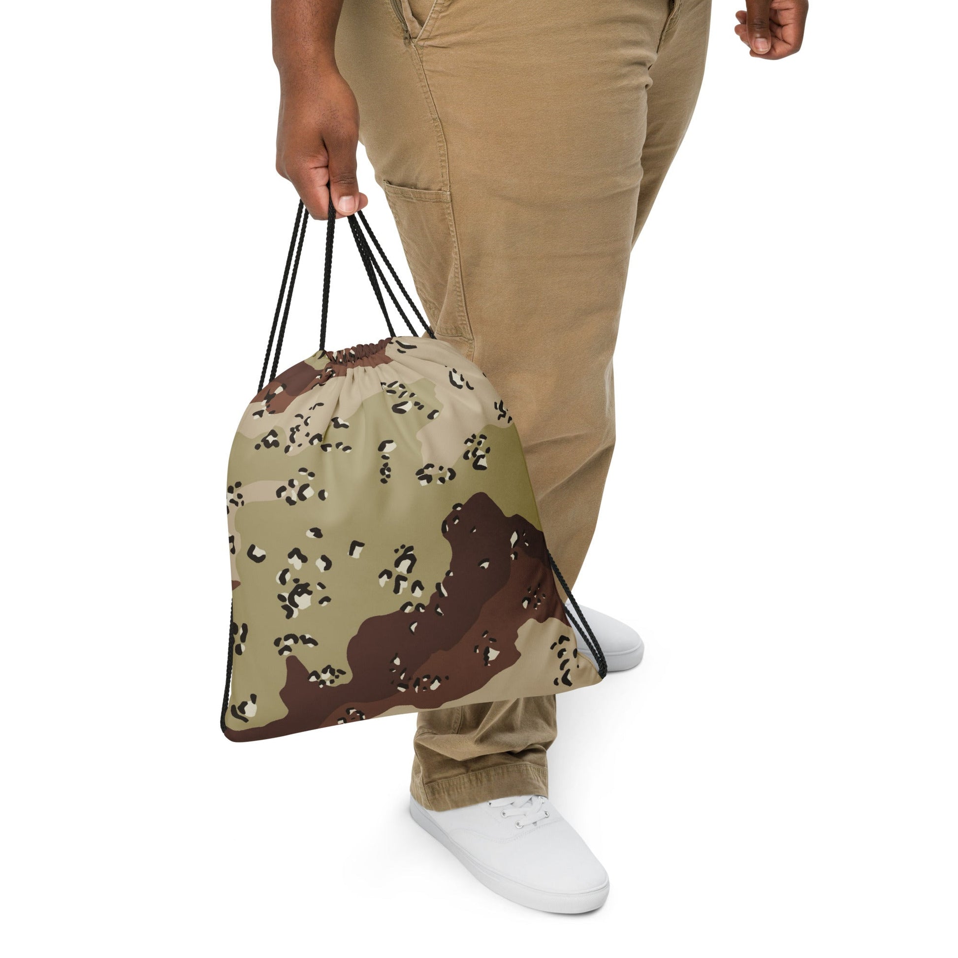 American Chocolate Chip Desert Battle Dress Uniform (DBDU) CAMO Drawstring Bag - Bags