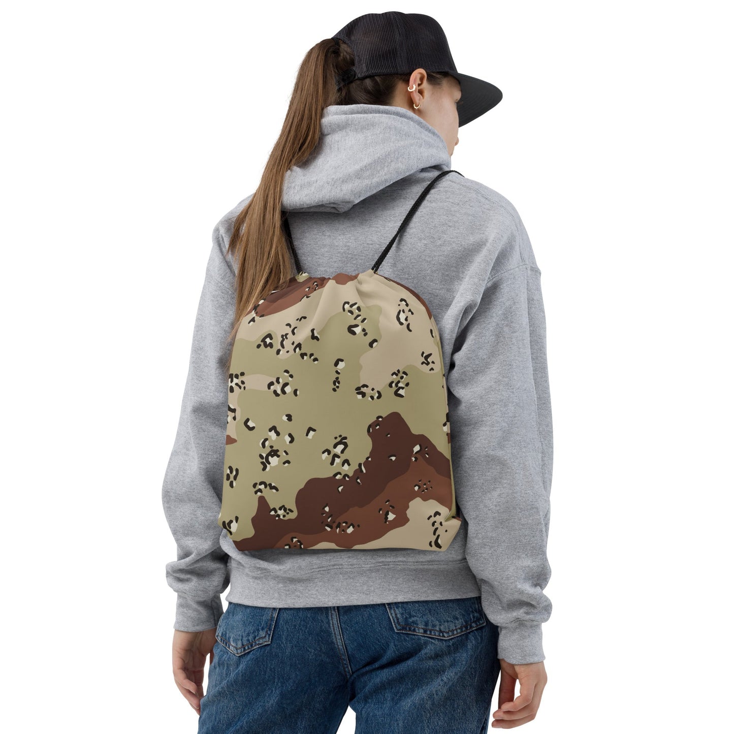 American Chocolate Chip Desert Battle Dress Uniform (DBDU) CAMO Drawstring Bag - Bags