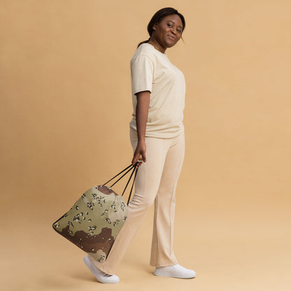 American Chocolate Chip Desert Battle Dress Uniform (DBDU) CAMO Drawstring Bag - Bags