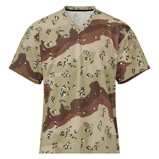 American Chocolate Chip Desert Battle Dress Uniform (DBDU) CAMO football jersey - 2XS - Football Jersey