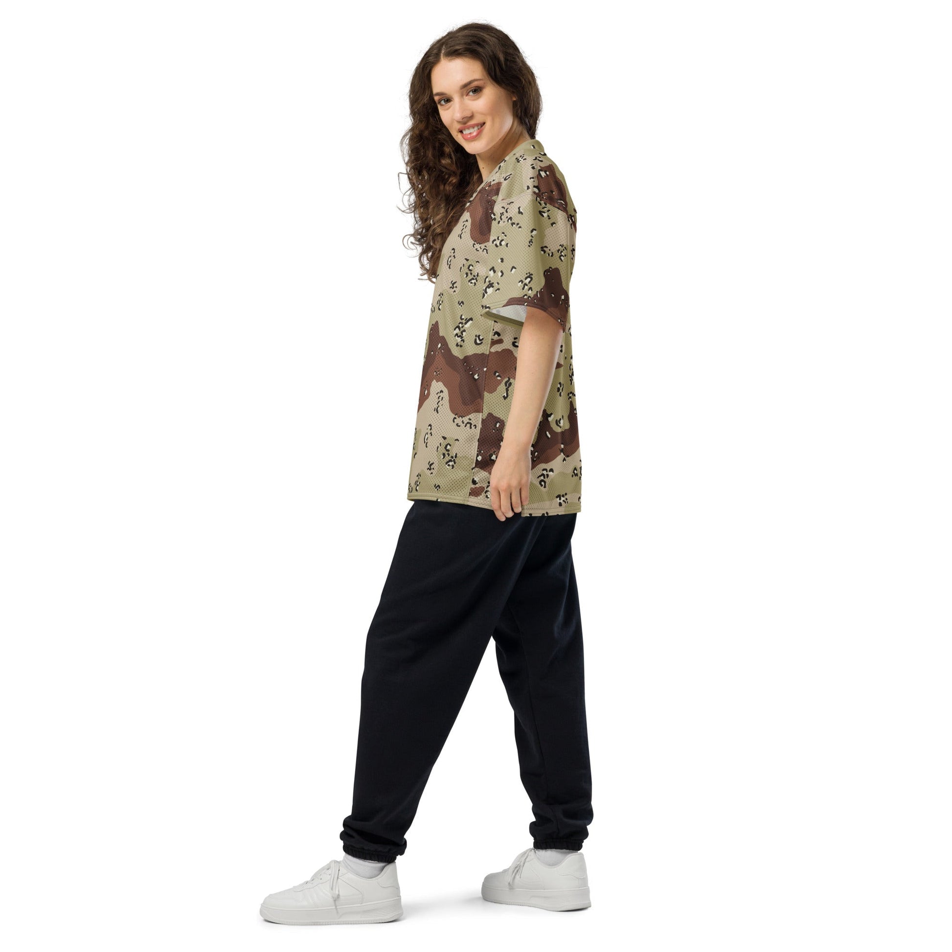 American Chocolate Chip Desert Battle Dress Uniform (DBDU) CAMO Unisex Football Jersey