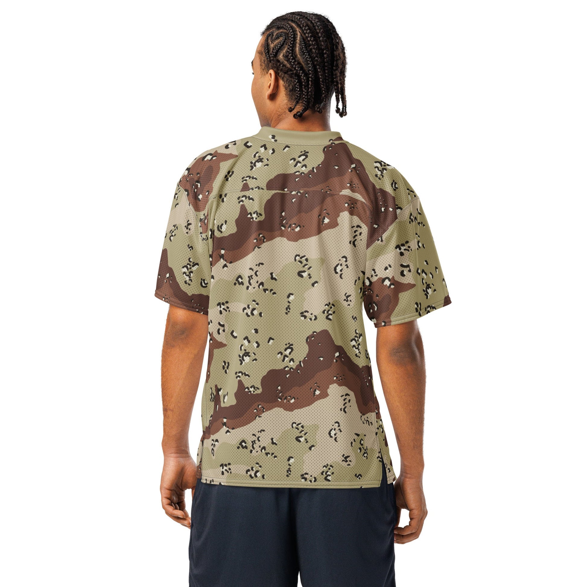 American Chocolate Chip Desert Battle Dress Uniform (DBDU) CAMO Unisex Football Jersey