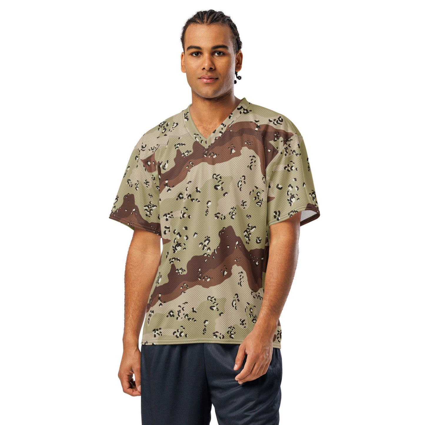 American Chocolate Chip Desert Battle Dress Uniform (DBDU) CAMO Unisex Football Jersey