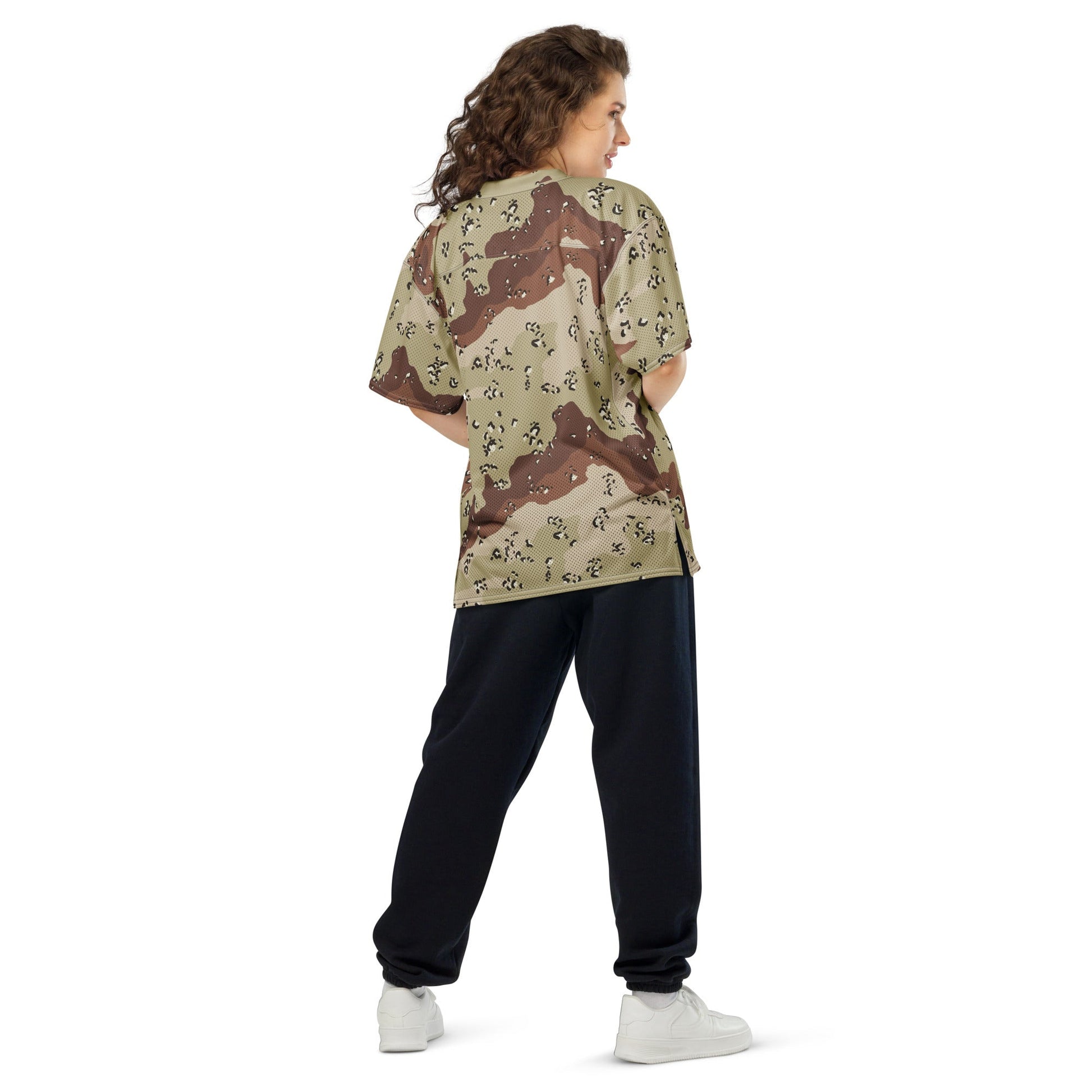American Chocolate Chip Desert Battle Dress Uniform (DBDU) CAMO Unisex Football Jersey