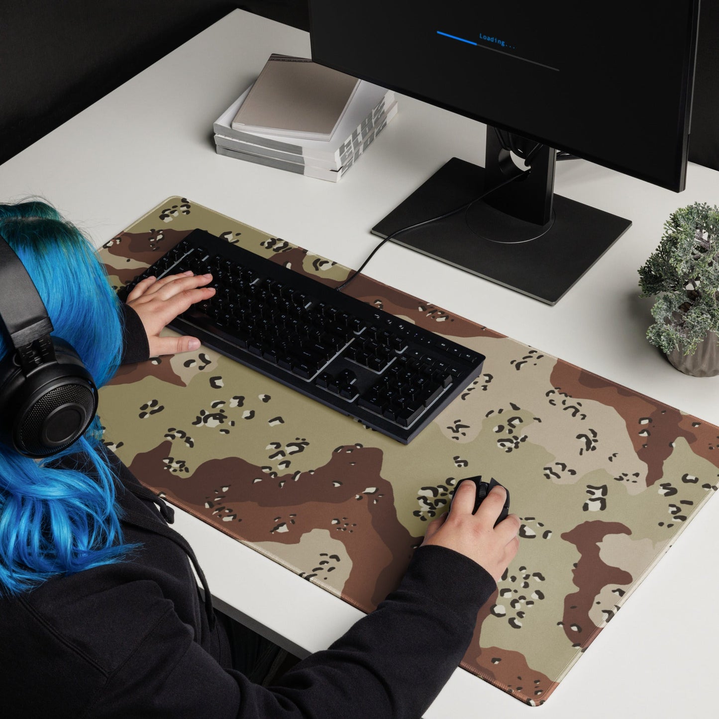 American Chocolate Chip Desert Battle Dress Uniform (DBDU) CAMO Gaming mouse pad - Mouse Pads