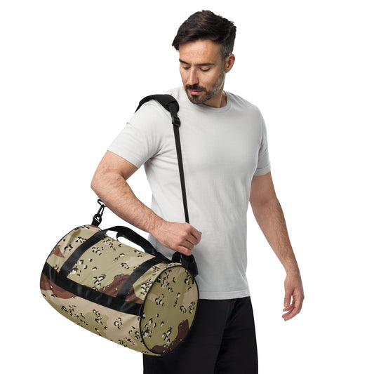 American Chocolate Chip Desert Battle Dress Uniform (DBDU) CAMO gym bag - Gym Bags