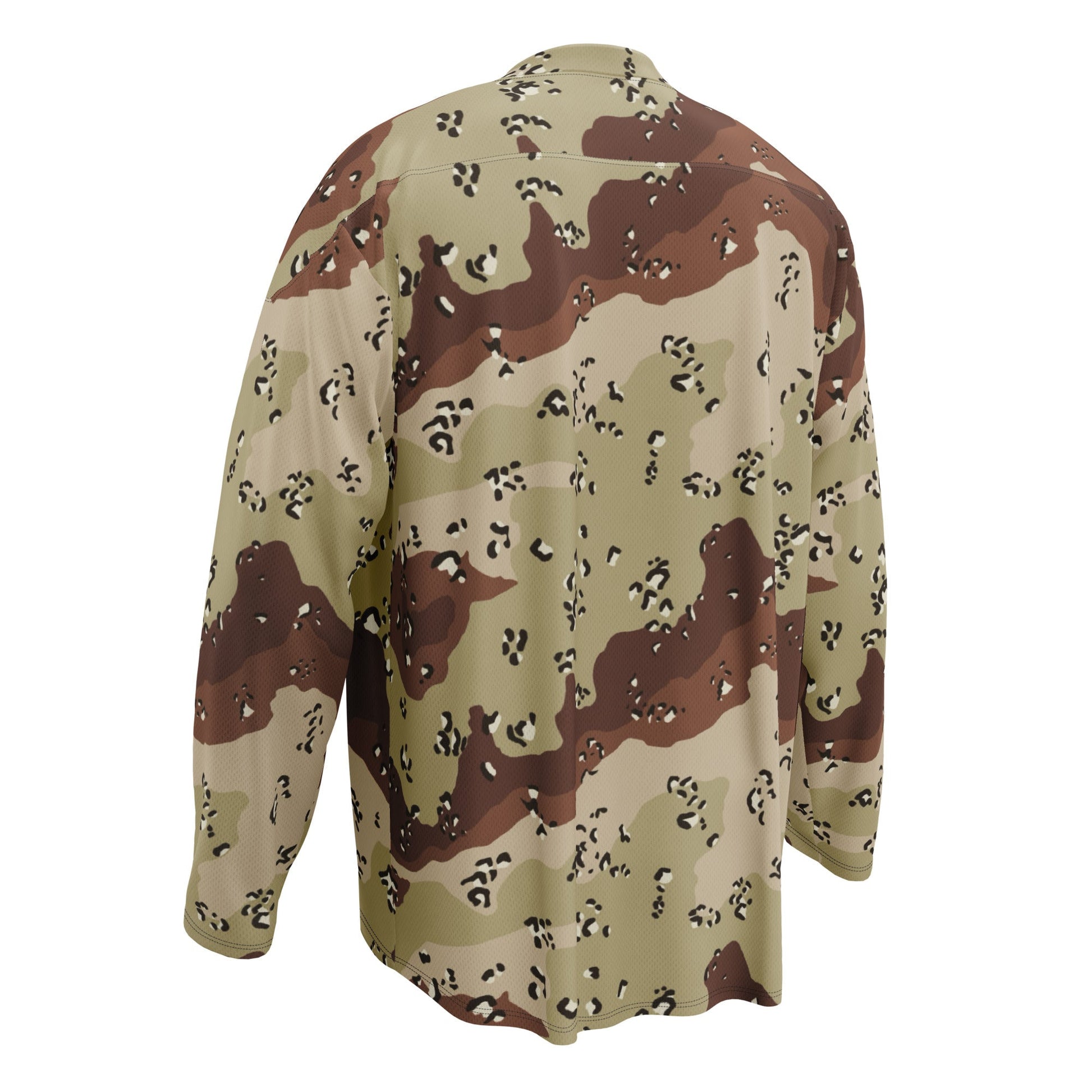 American Chocolate Chip Desert Battle Dress Uniform (DBDU) CAMO hockey fan jersey - Hockey Jerseys