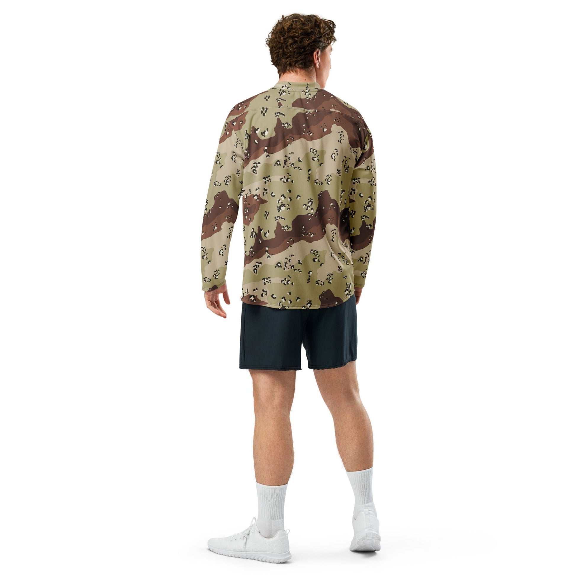 American Chocolate Chip Desert Battle Dress Uniform (DBDU) CAMO hockey fan jersey - Hockey Jerseys