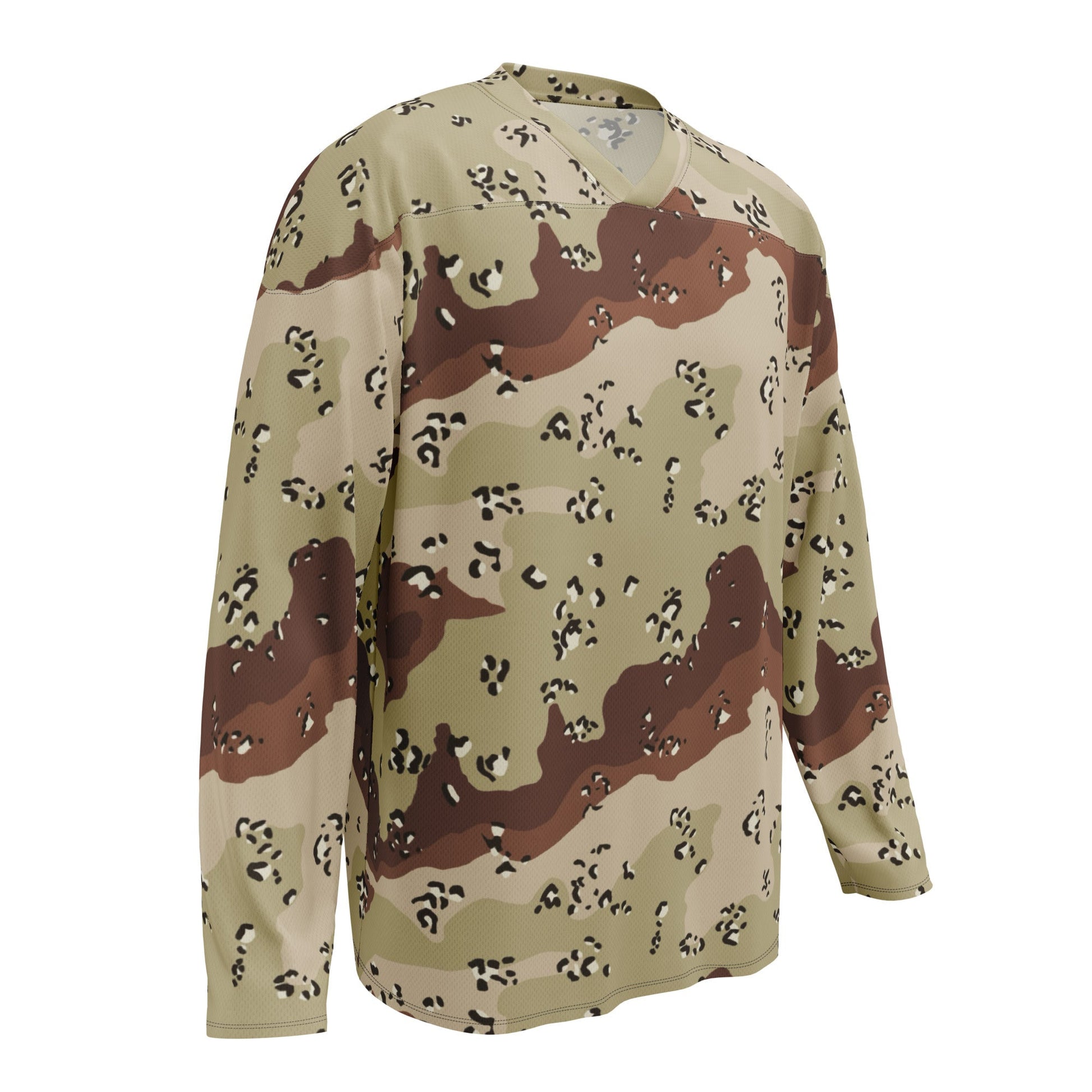 American Chocolate Chip Desert Battle Dress Uniform (DBDU) CAMO hockey fan jersey - Hockey Jerseys