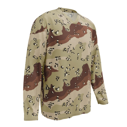 American Chocolate Chip Desert Battle Dress Uniform (DBDU) CAMO hockey fan jersey - Hockey Jerseys