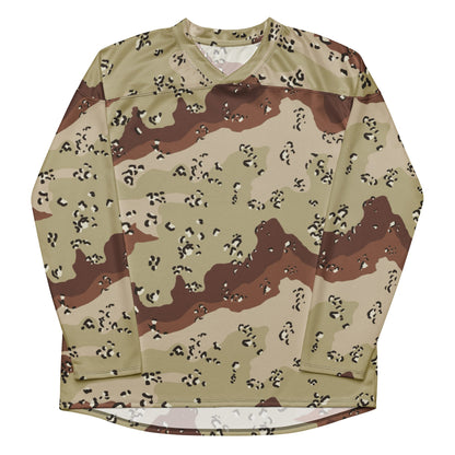 American Chocolate Chip Desert Battle Dress Uniform (DBDU) CAMO hockey fan jersey - Hockey Jerseys