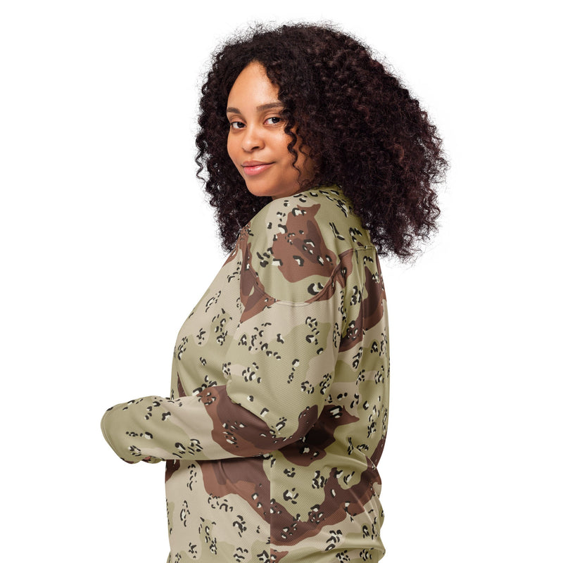 Chocolate Chip Desert CAMO Unisex Hockey Fan Jersey