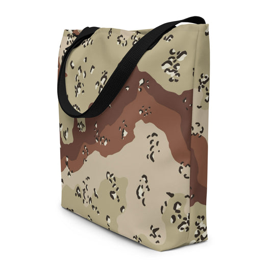 American Chocolate Chip Desert Battle Dress Uniform (DBDU) CAMO Large Tote Bag - Bags