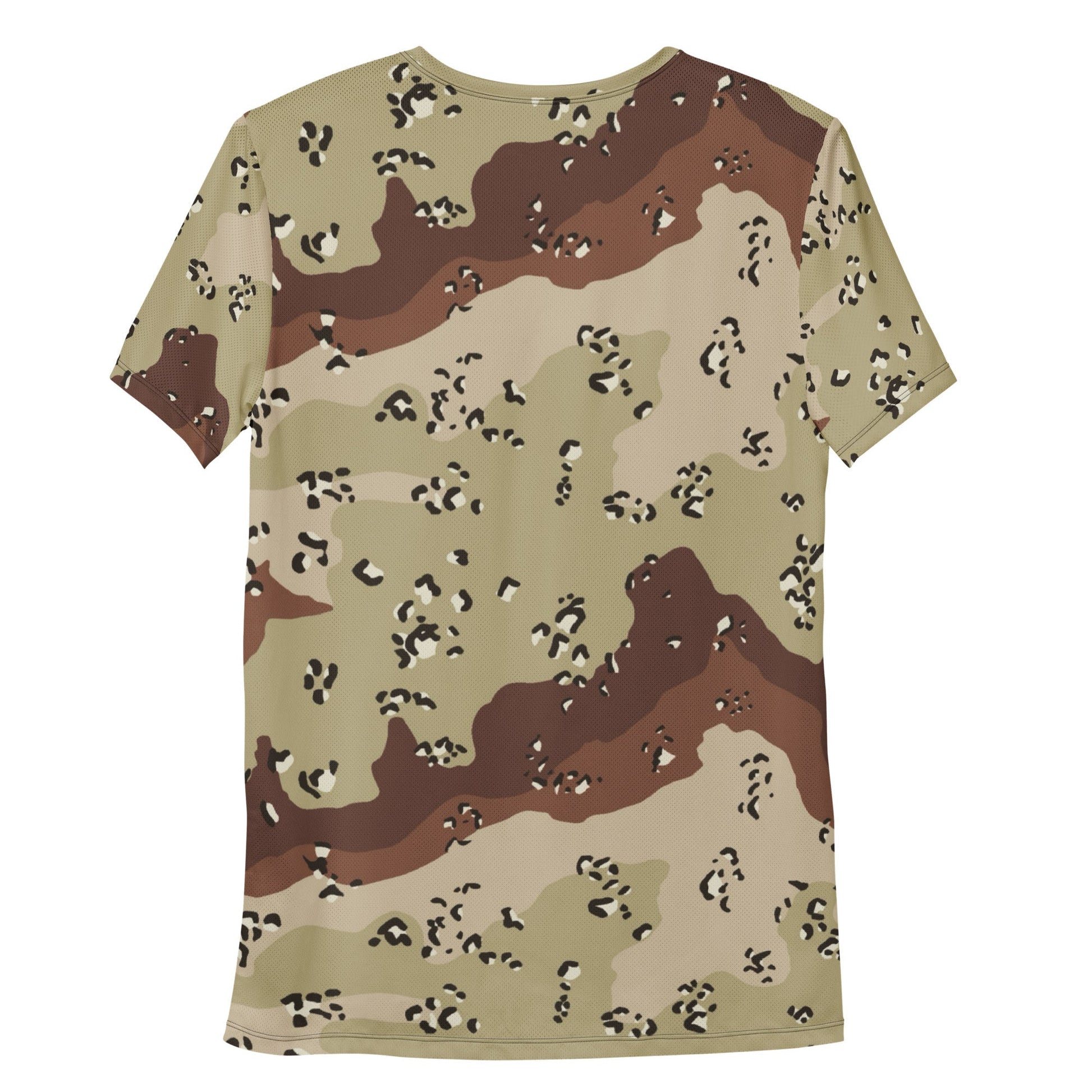 American Chocolate Chip Desert Battle Dress Uniform (DBDU) CAMO Mens Athletic T-shirt - T-Shirts