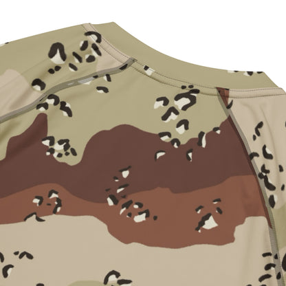 American Chocolate Chip Desert Battle Dress Uniform (DBDU) CAMO Mens Short-Sleeve Rash Guard - Short-sleeve Guards