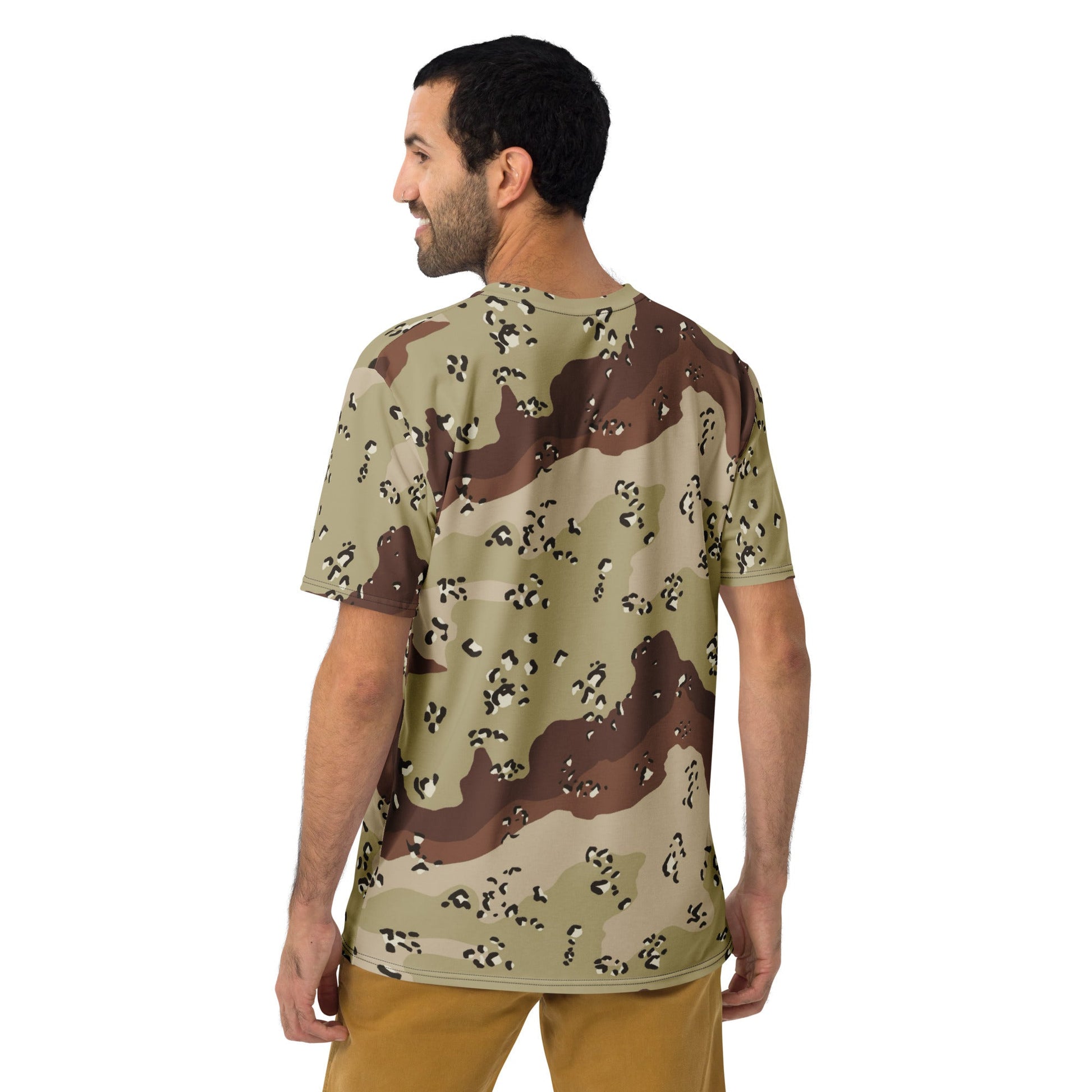 American Chocolate Chip Desert Battle Dress Uniform (DBDU) CAMO Mens T-shirt - T-Shirts