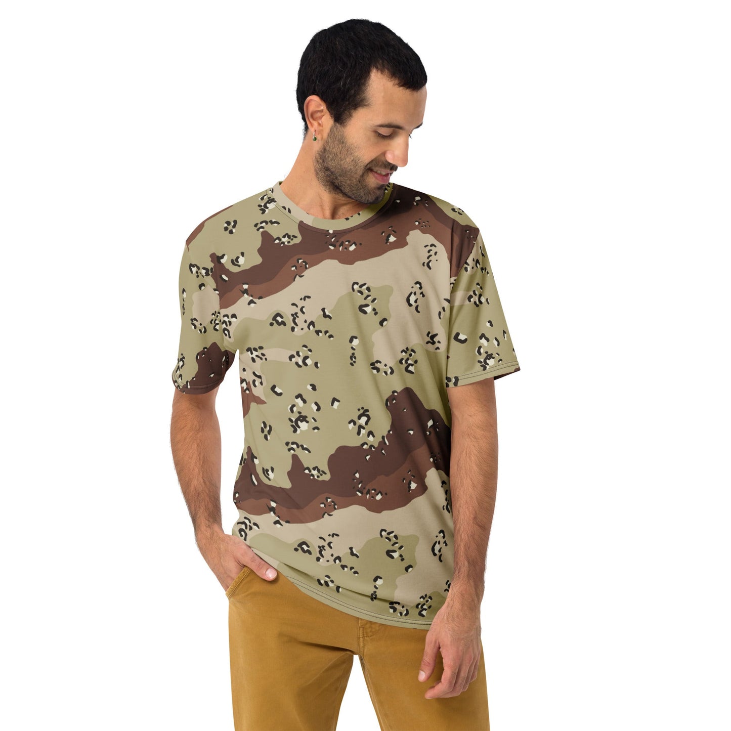 American Chocolate Chip Desert Battle Dress Uniform (DBDU) CAMO Mens T-shirt - T-Shirts