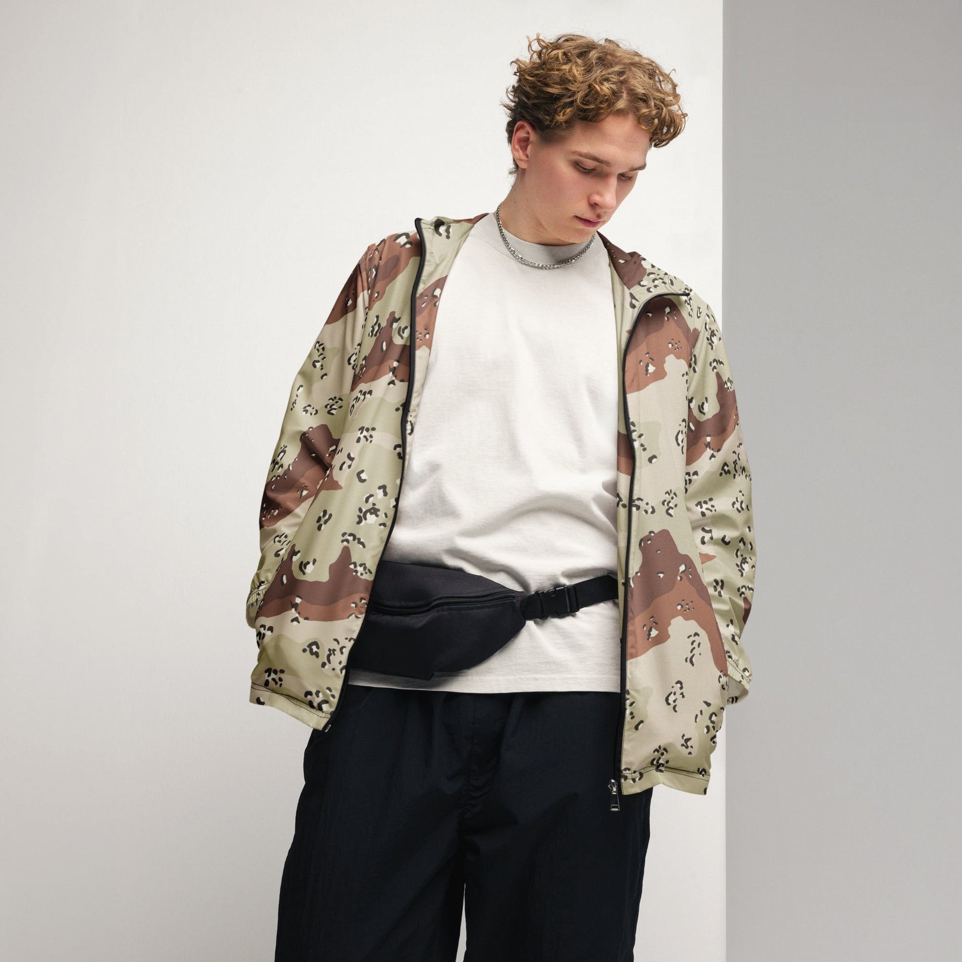 American Chocolate Chip Desert Battle Dress Uniform (DBDU) CAMO Mens windbreaker - Windbreakers