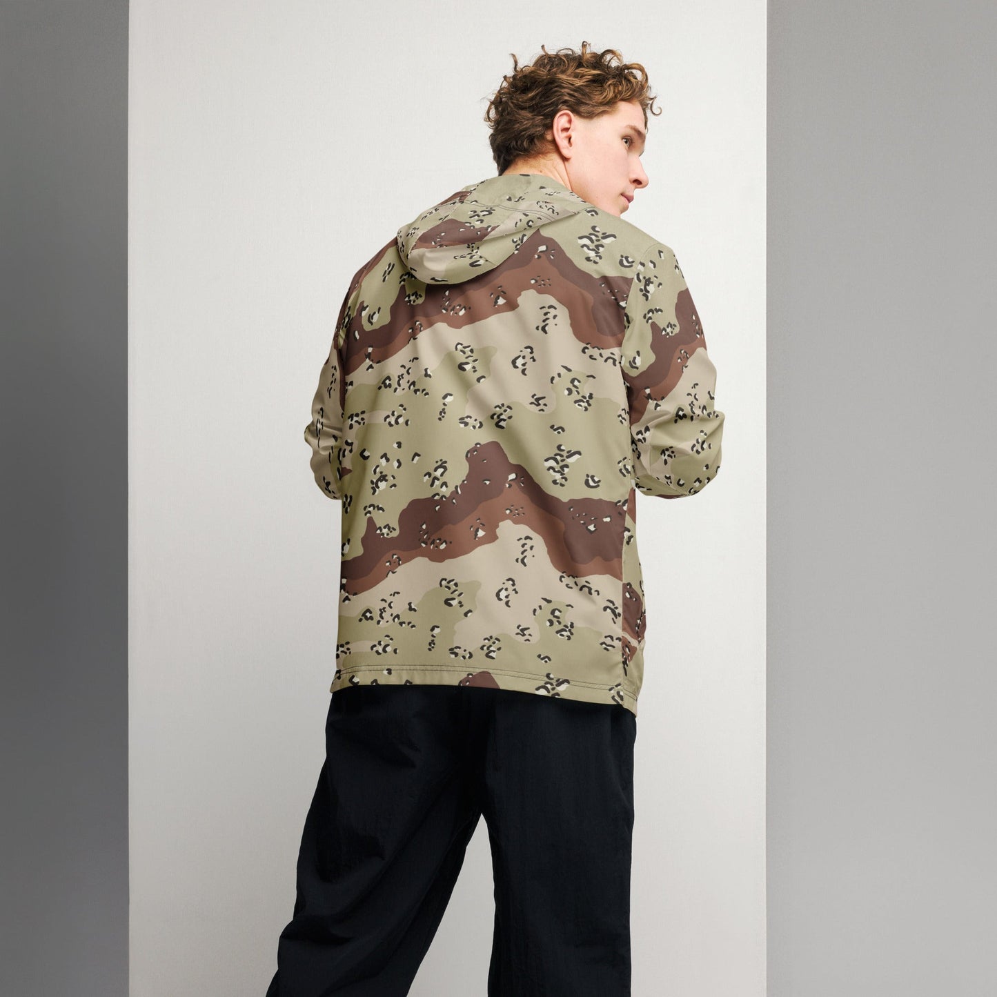 American Chocolate Chip Desert Battle Dress Uniform (DBDU) CAMO Mens windbreaker - Windbreakers