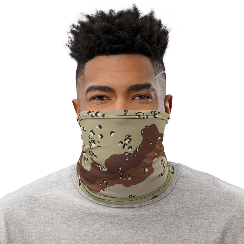 Chocolate Chip Desert CAMO Neck Gaiter - Head