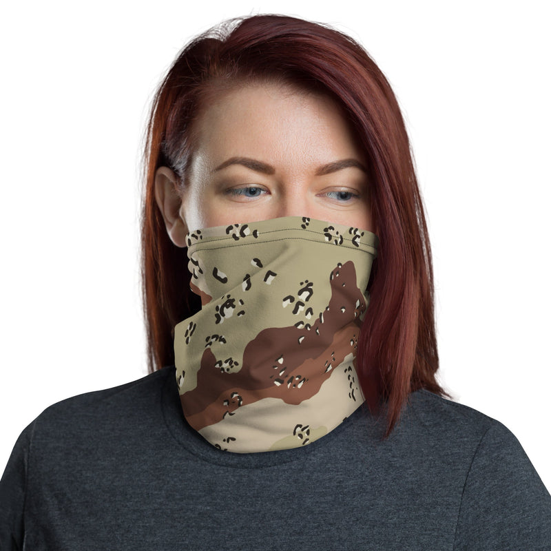 Chocolate Chip Desert CAMO Neck Gaiter - Head