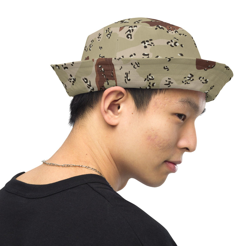 Chocolate Chip Desert CAMO Reversible Bucket Hat - Head