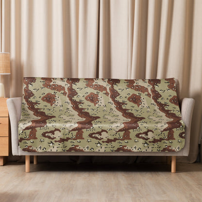 American Chocolate Chip Desert Battle Dress Uniform (DBDU) CAMO Sherpa blanket - Blankets