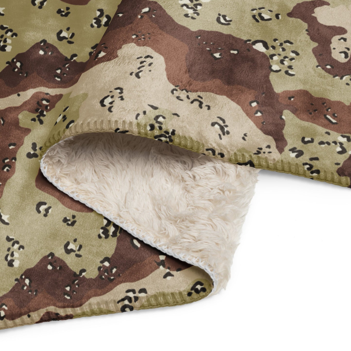 American Chocolate Chip Desert Battle Dress Uniform (DBDU) CAMO Sherpa blanket - Blankets