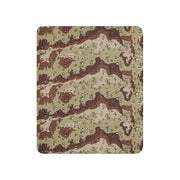 Chocolate Chip Desert CAMO Sherpa Blanket