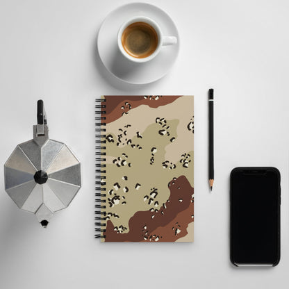 American Chocolate Chip Desert Battle Dress Uniform (DBDU) CAMO Spiral notebook - Notebooks
