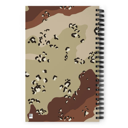American Chocolate Chip Desert Battle Dress Uniform (DBDU) CAMO Spiral notebook - Notebooks