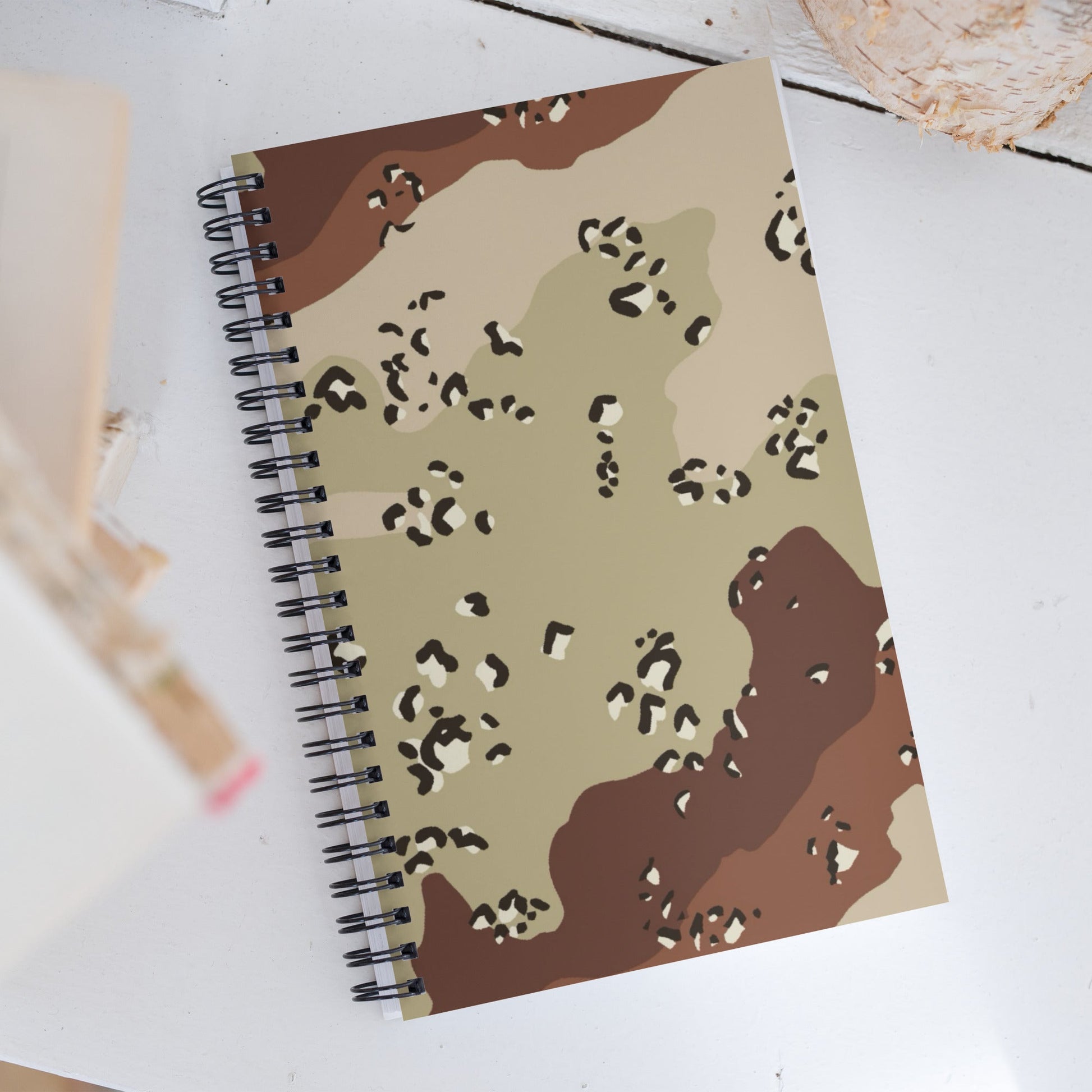 American Chocolate Chip Desert Battle Dress Uniform (DBDU) CAMO Spiral notebook - Notebooks