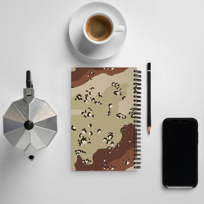American Chocolate Chip Desert Battle Dress Uniform (DBDU) CAMO Spiral notebook - Notebooks